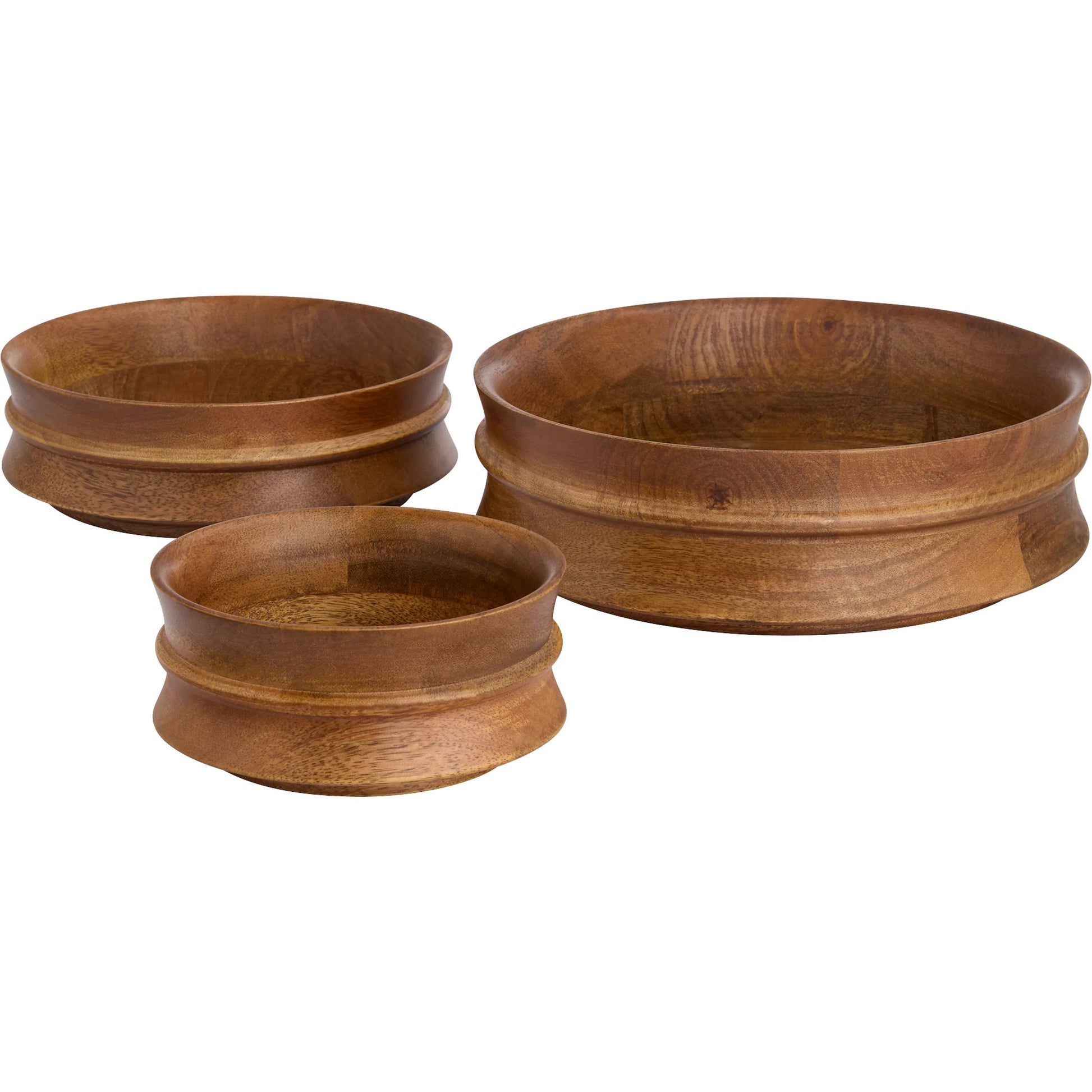 Madison Bowls by Cyan Design in walnut. Made from mango wood in a traditional style.
