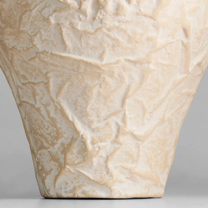 Zimurtu Vase by Cyan Design in off white. Made from ecomix in a rustic style.
