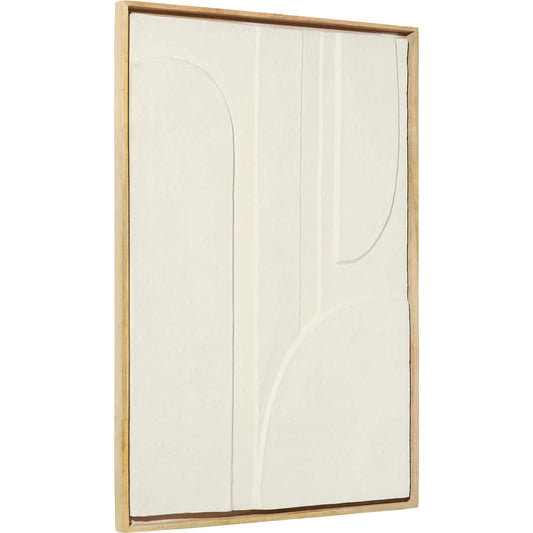 Nolan Decorative Panel by Cyan Design in off white. Made from ecomix, acacia wood in a unique style.
