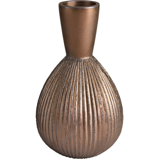 Starship Vase by Cyan Design in bronze. Made from ceramic in a unique style.