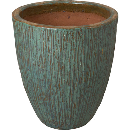Ripple Planter by Emissary USA in glossy glaze. Made from ceramic in a modern style.