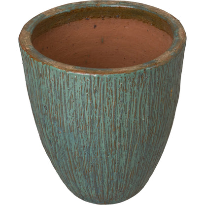 Ripple Planter by Emissary USA in glossy glaze. Made from ceramic in a modern style.