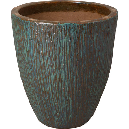 Ripple Planter by Emissary USA in glossy glaze. Made from ceramic in a modern style.