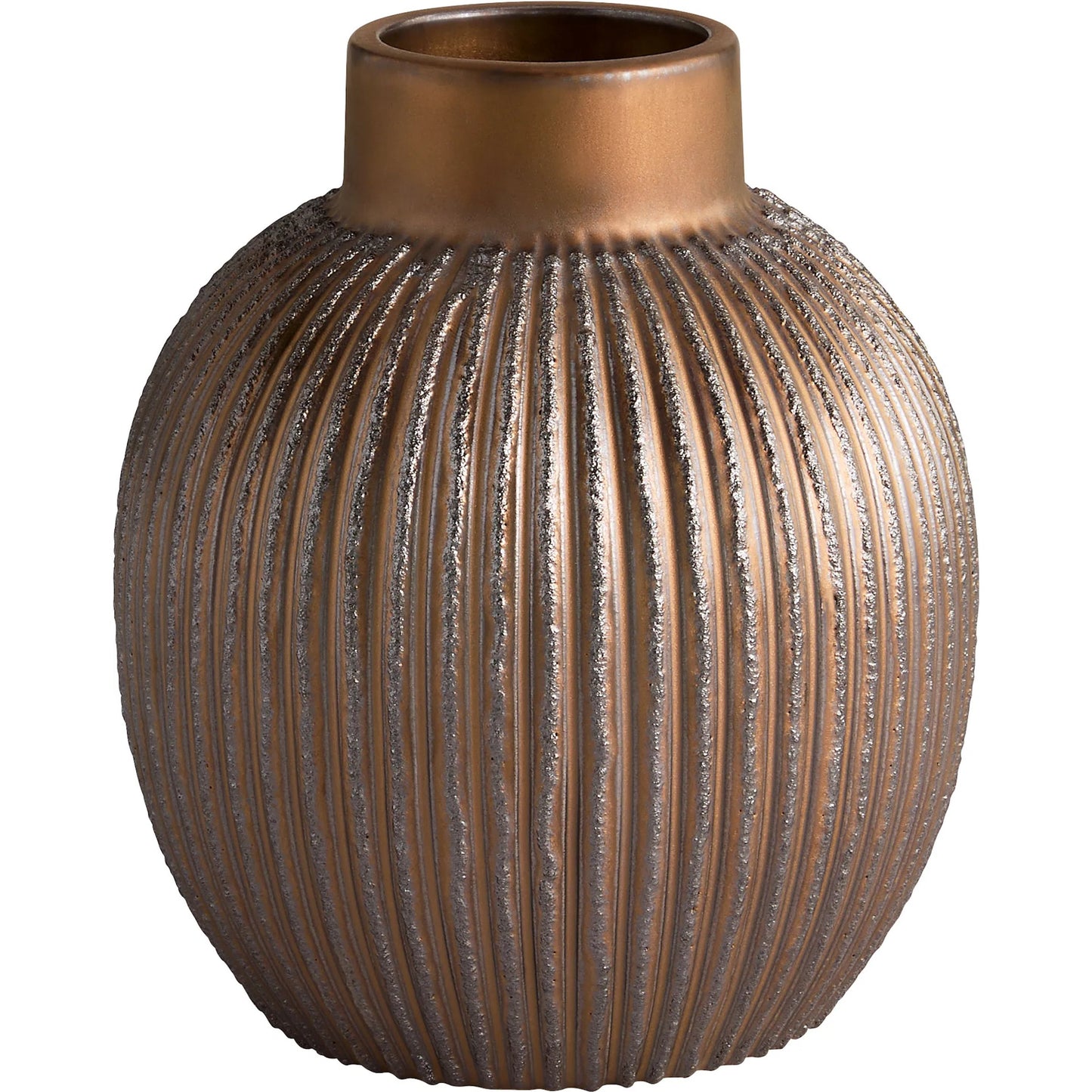 002 SI-2328785 | Primary Silo | Starship Vase by Cyan Design in bronze. Made from ceramic in a rustic style.