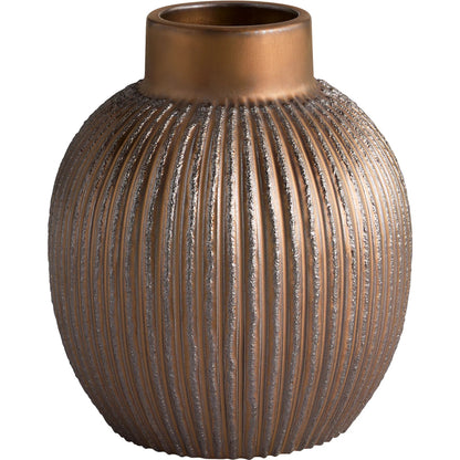 Starship Vase by Cyan Design in bronze. Made from ceramic in a rustic style.