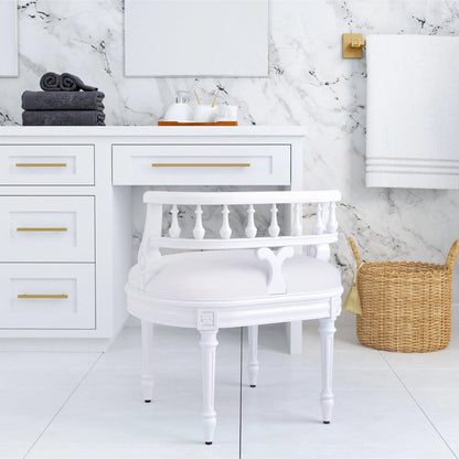 Hathaway Vanity Seat by Butler Specialty Company. Made from unique in a traditional style.