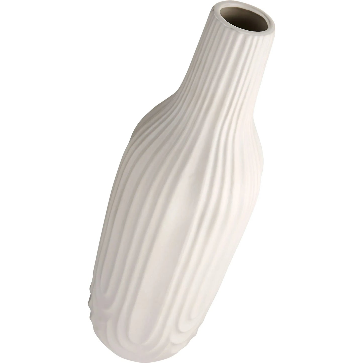 004 SI-2328697 | Additional Silo | Nigel Vase by Cyan Design in white. Made from ceramic in a modern style.