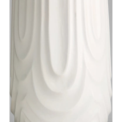 Nigel Vase by Cyan Design in white. Made from ceramic in a modern style.