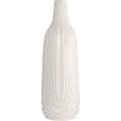 Nigel Vase by Cyan Design in white. Made from ceramic in a modern style.
