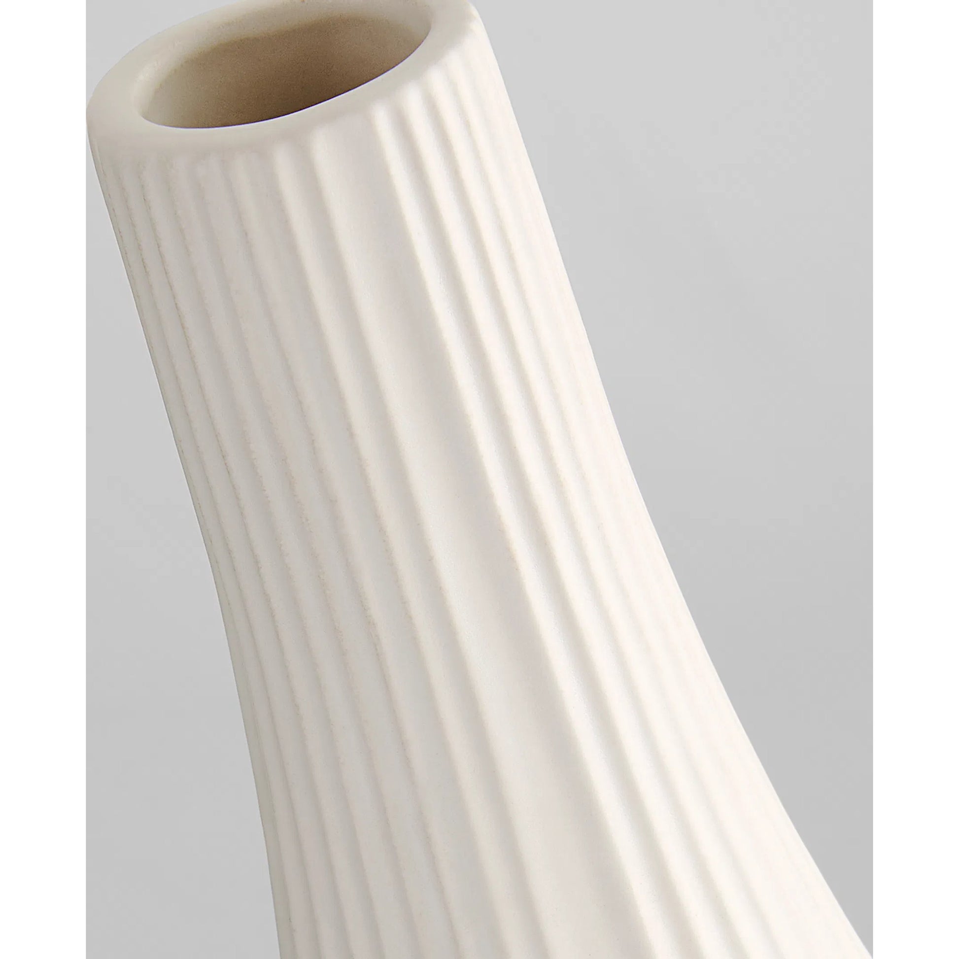 Nigel Vase by Cyan Design in white. Made from ceramic in a modern style.