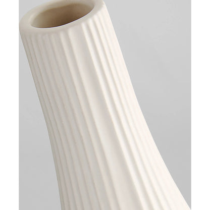 Nigel Vase by Cyan Design in white. Made from ceramic in a modern style.