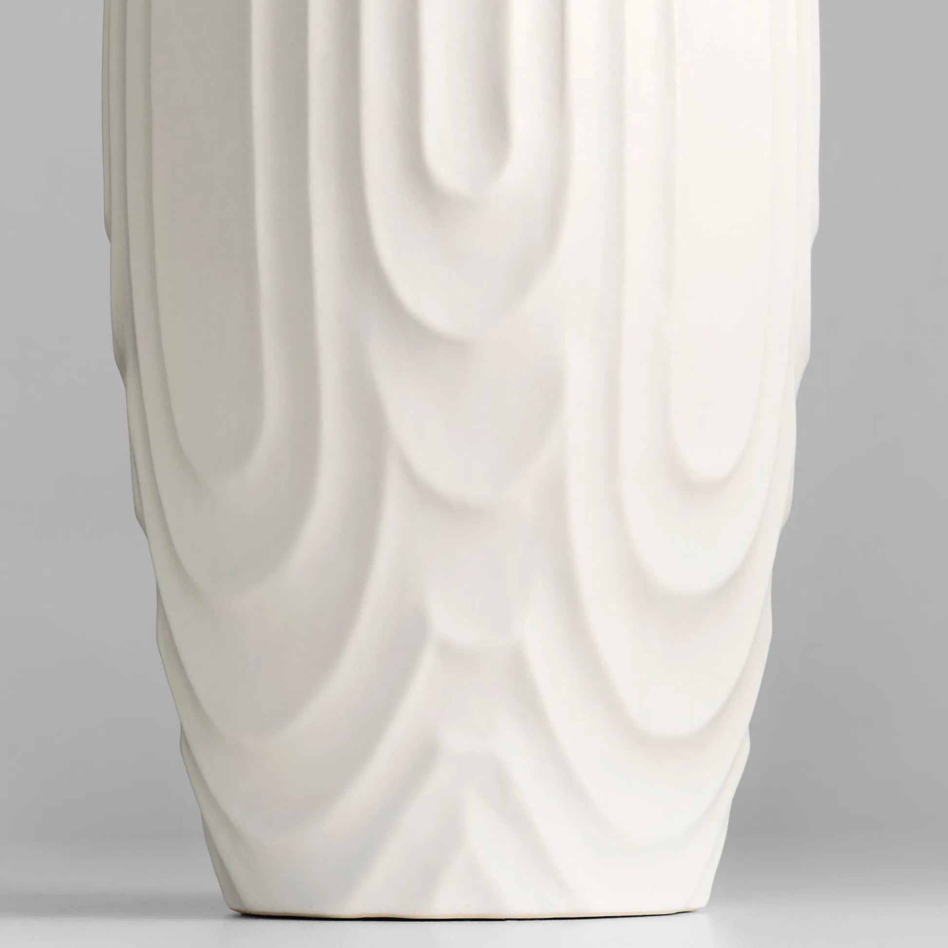 Nigel Vase by Cyan Design in white. Made from ceramic in a modern style.