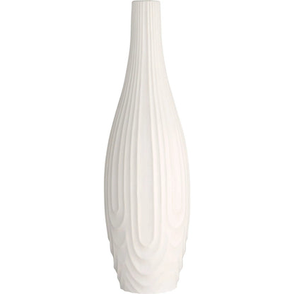 Nigel Vase by Cyan Design in white. Made from ceramic in a modern style.