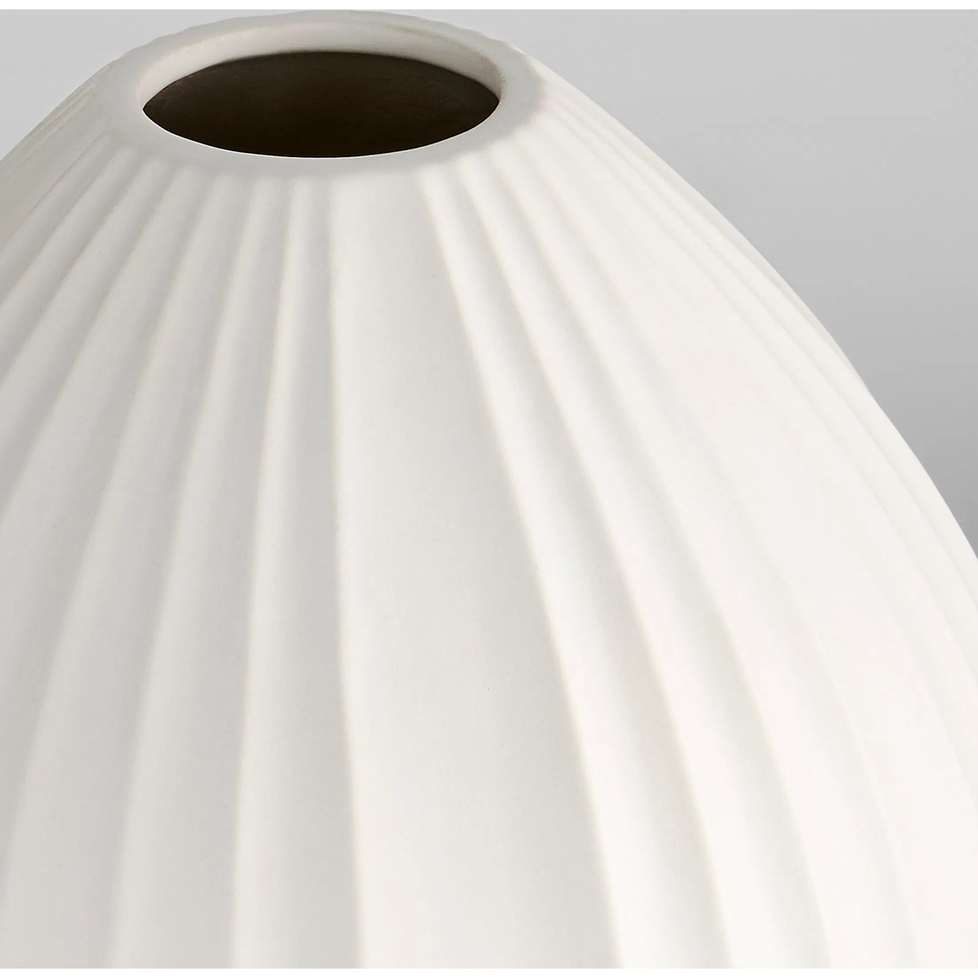 Nigel Vase by Cyan Design in white. Made from ceramic in a modern style.