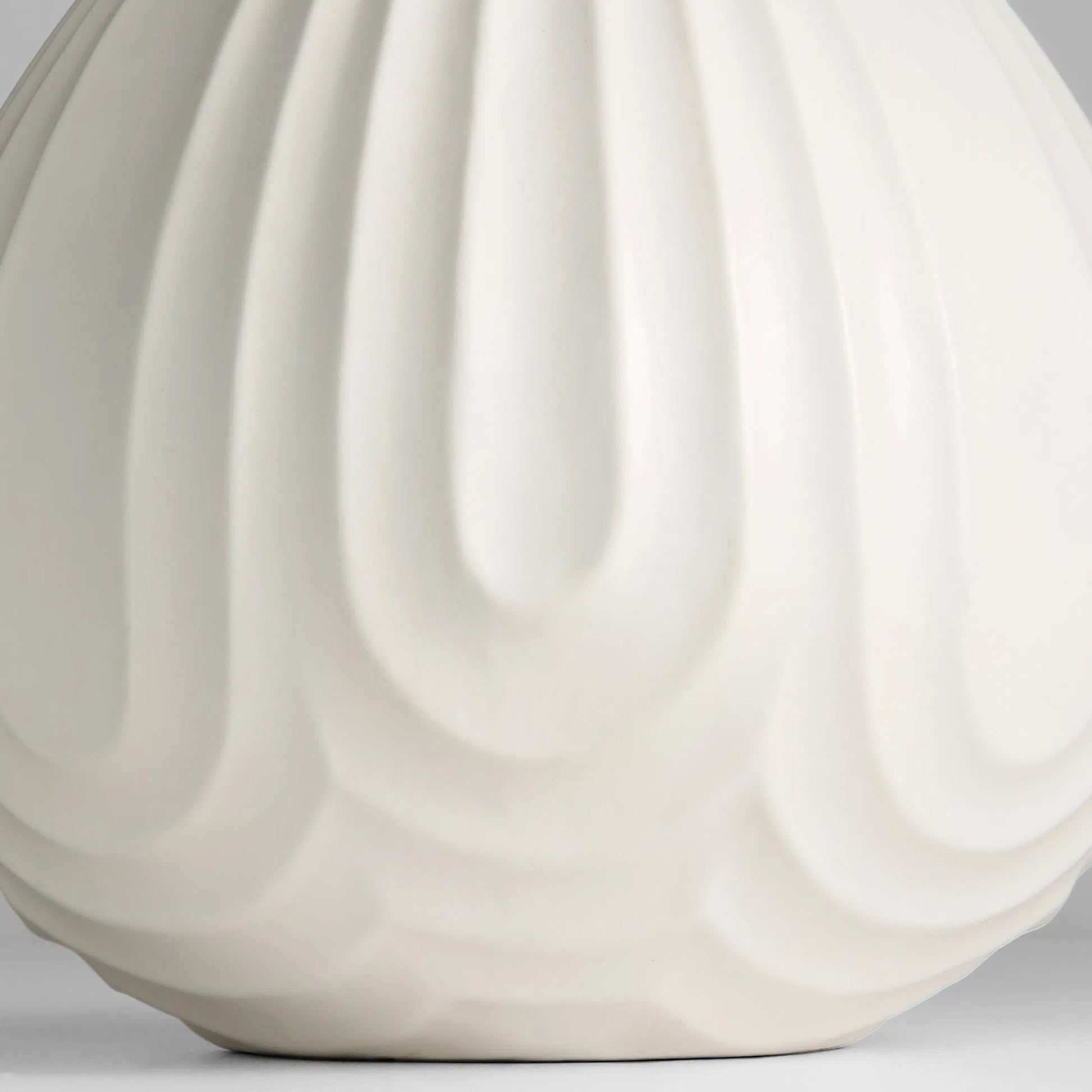 Nigel Vase by Cyan Design in white. Made from ceramic in a modern style.