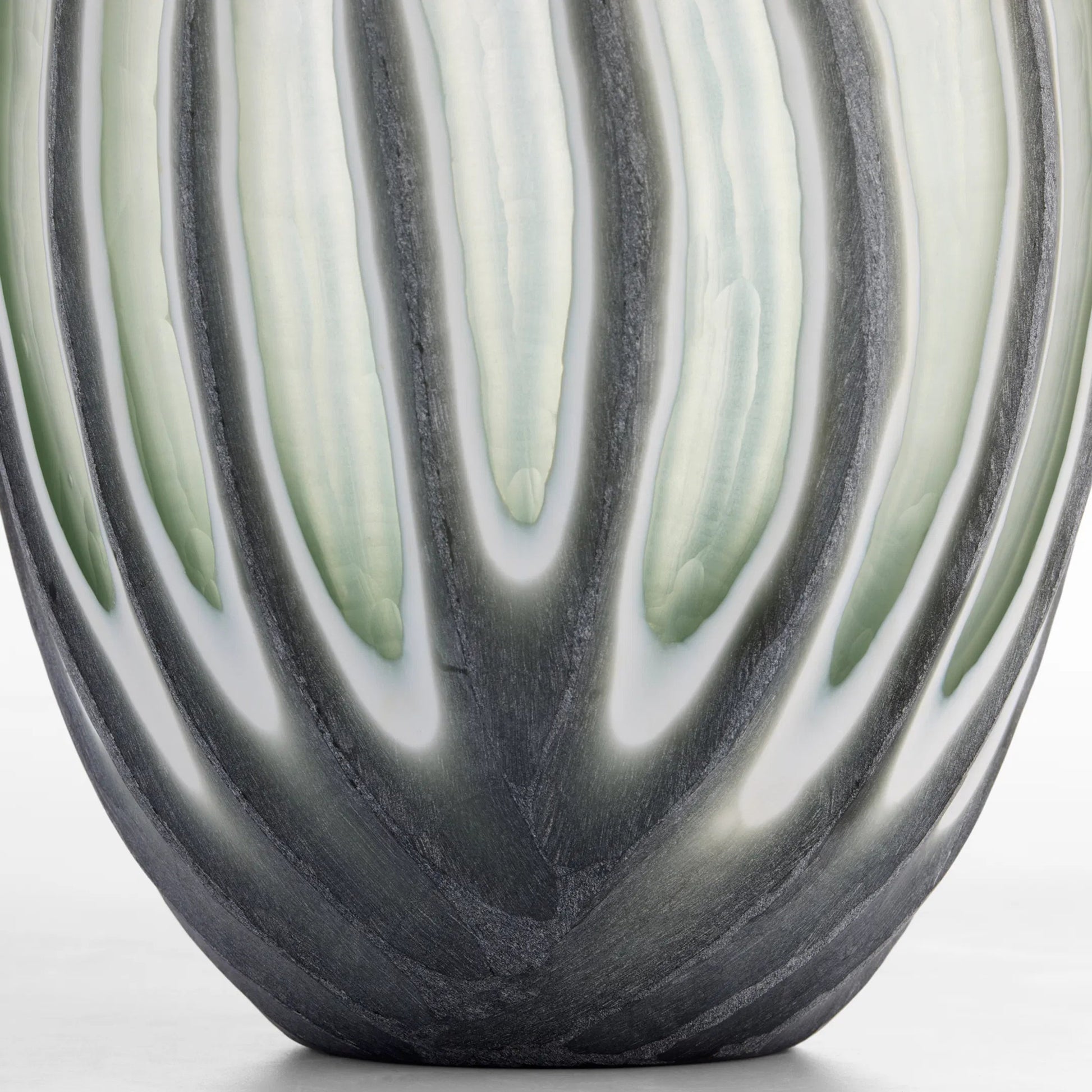 Kombu Vase by Cyan Design in green. Made from cased glass in a eclectic & global style.