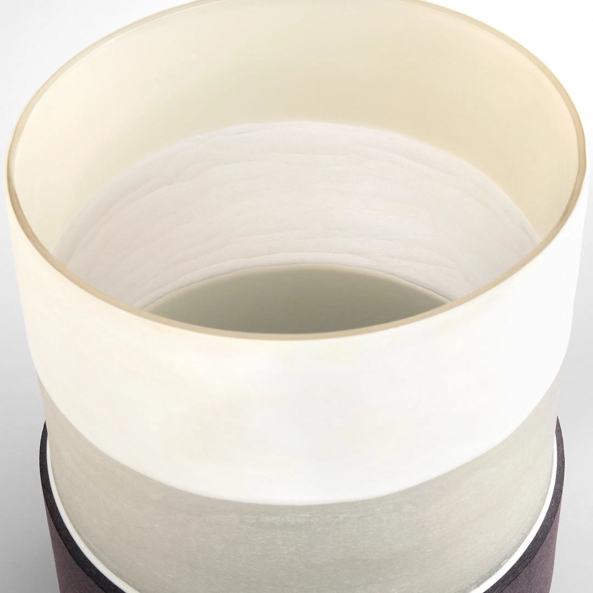 Mesa Vase by Cyan Design in cream, black. Made from cased glass in a modern style.