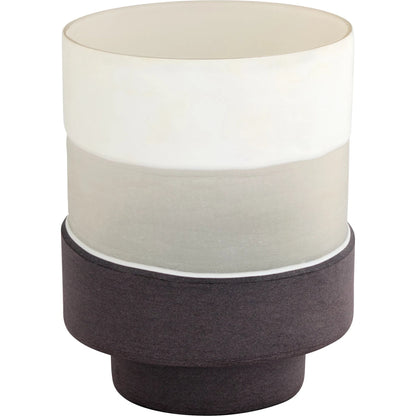 Mesa Vase by Cyan Design in cream, black. Made from cased glass in a modern style.