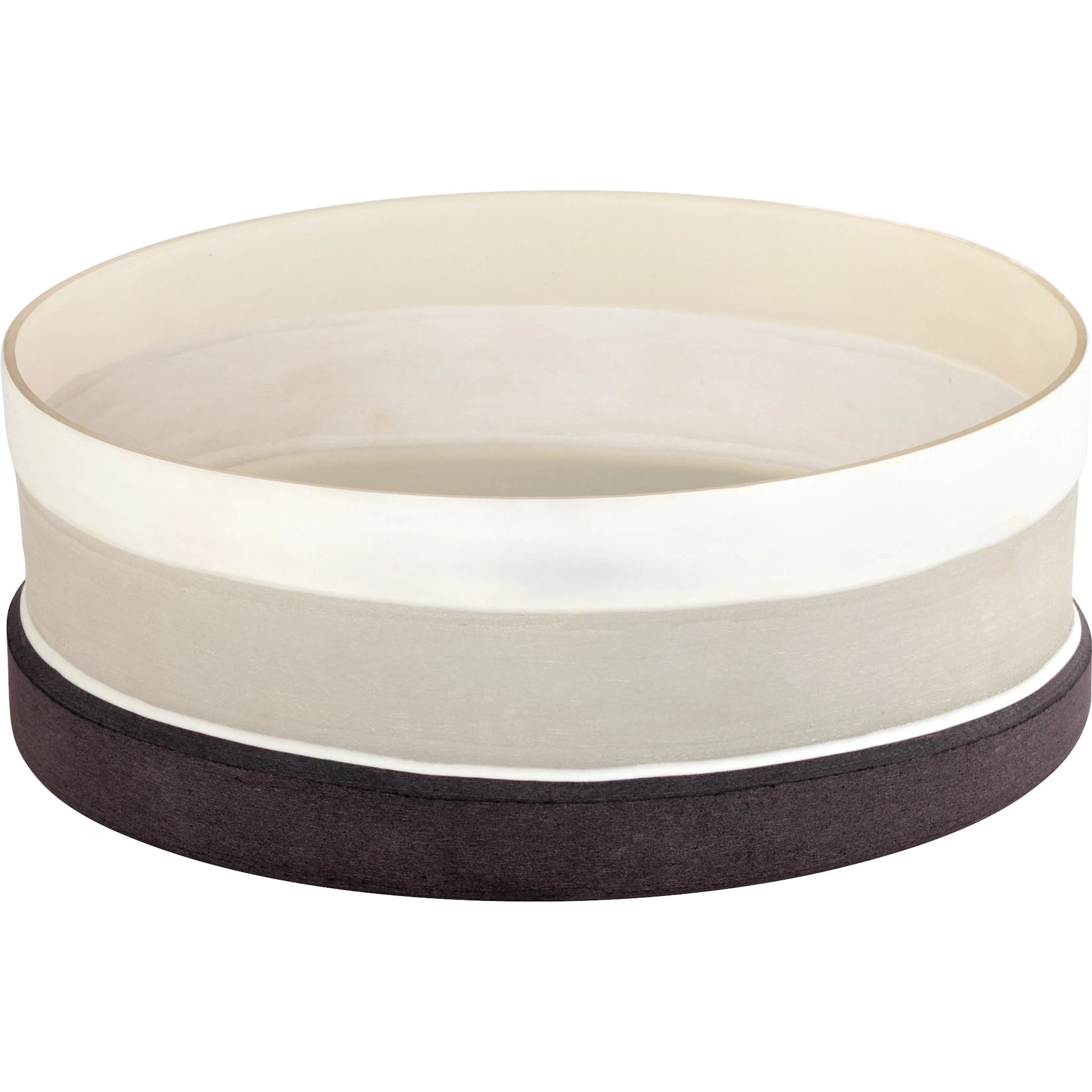 Mesa Bowl by Cyan Design in cream, black. Made from cased glass in a modern style.