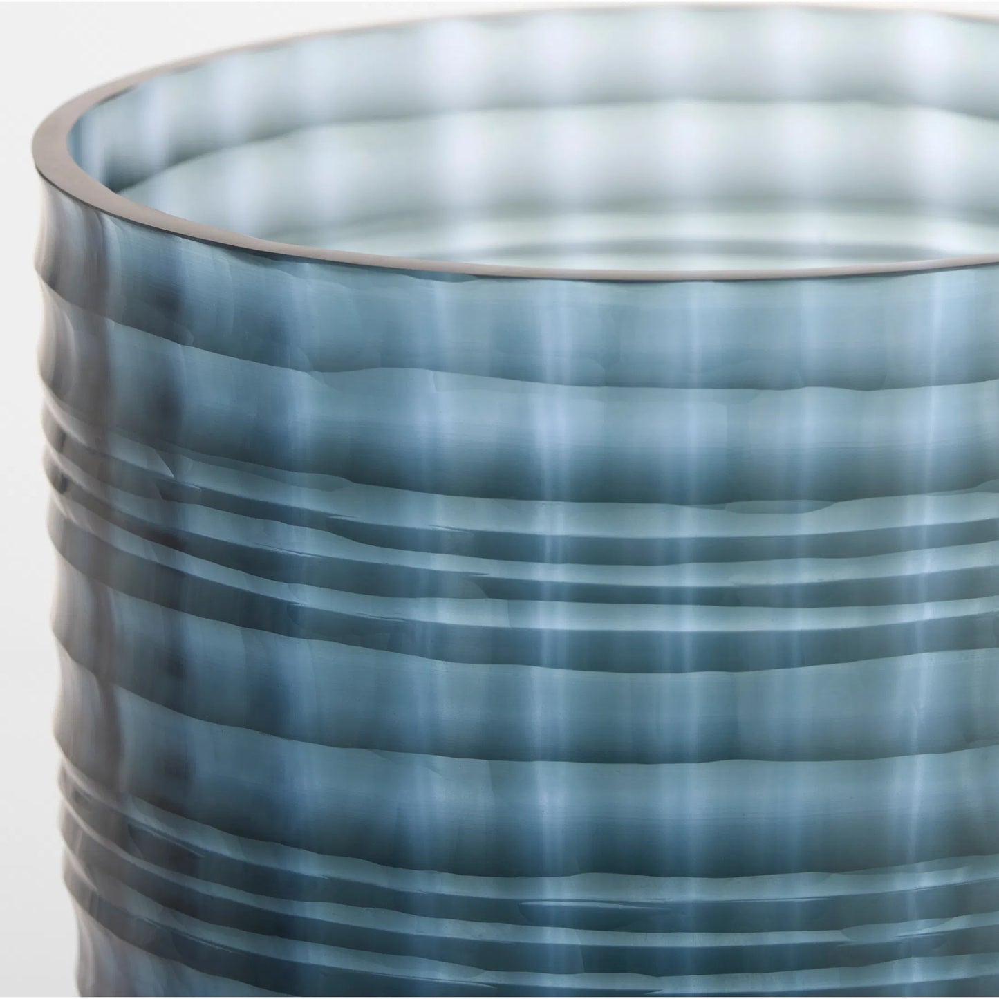 001 SI-2445014 | Closeup | Riptide Vase by Cyan Design in blue. Made from art glass in a eclectic & global style.