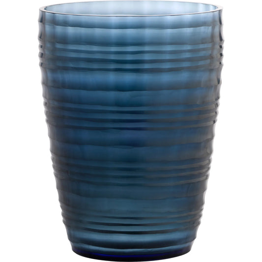 Riptide Vase by Cyan Design in blue. Made from art glass in a unique style.