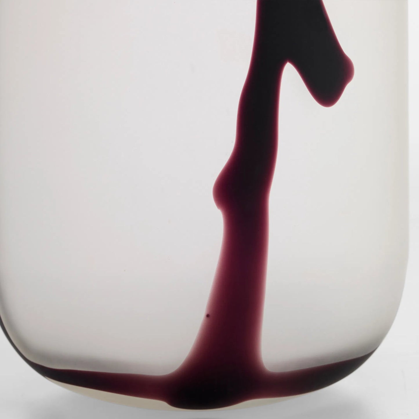 002 SI-2444919 | Closeup | Crawford Vase by Cyan Design in white, black. Made from cased glass in a eclectic & global style.