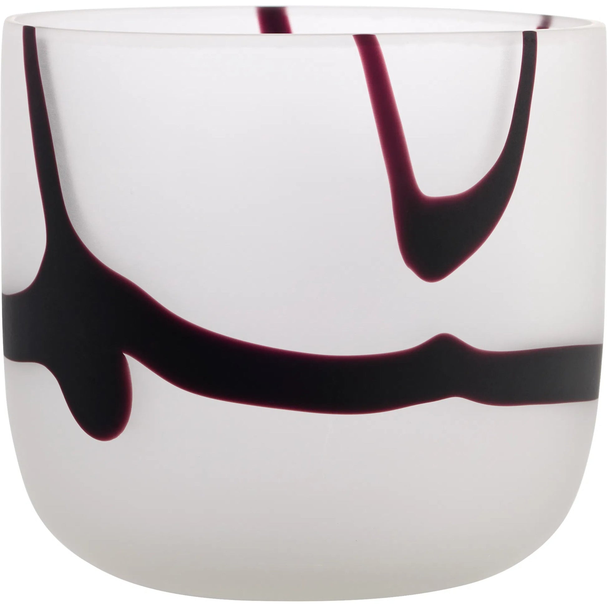 Crawford Vase by Cyan Design in white, black. Made from cased glass in a eclectic & global style.