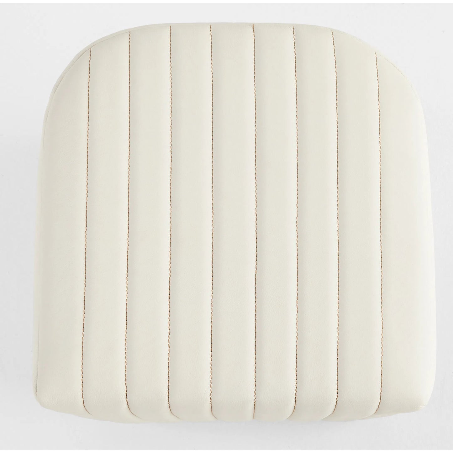 002 SI-2328576 | Additional Silo | Channel Ottoman by Cyan Design in off white. Made from leather, foam, mdf in a transitional style.