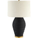 Rotin Table Lamp by Cyan Design. Made from rattan, mild steel, linen in a rustic style.