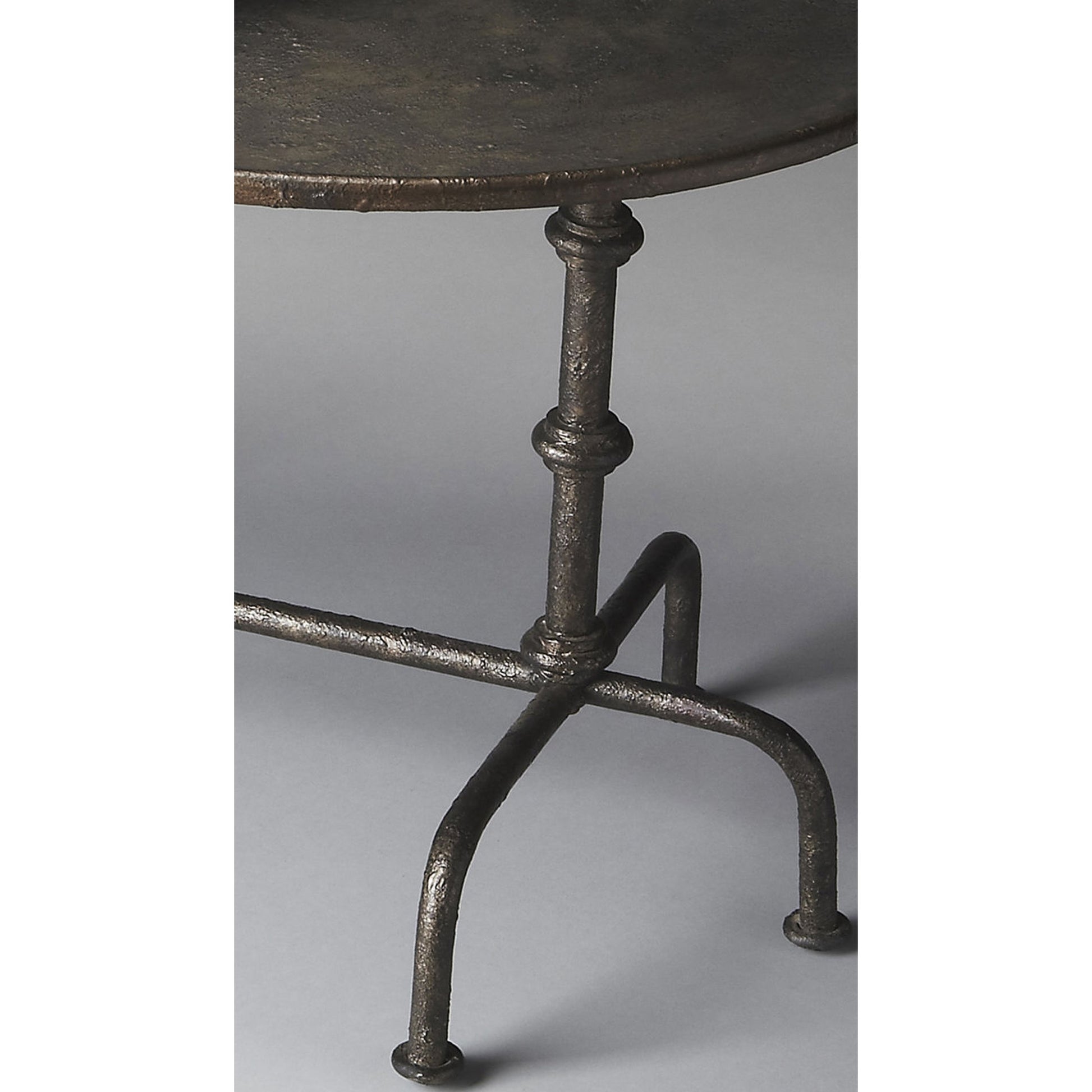 Kira Metal Cocktail Table by Butler Specialty Company in oil rubbed bronze and bronze. Made from steel, aluminum in a modern style.
