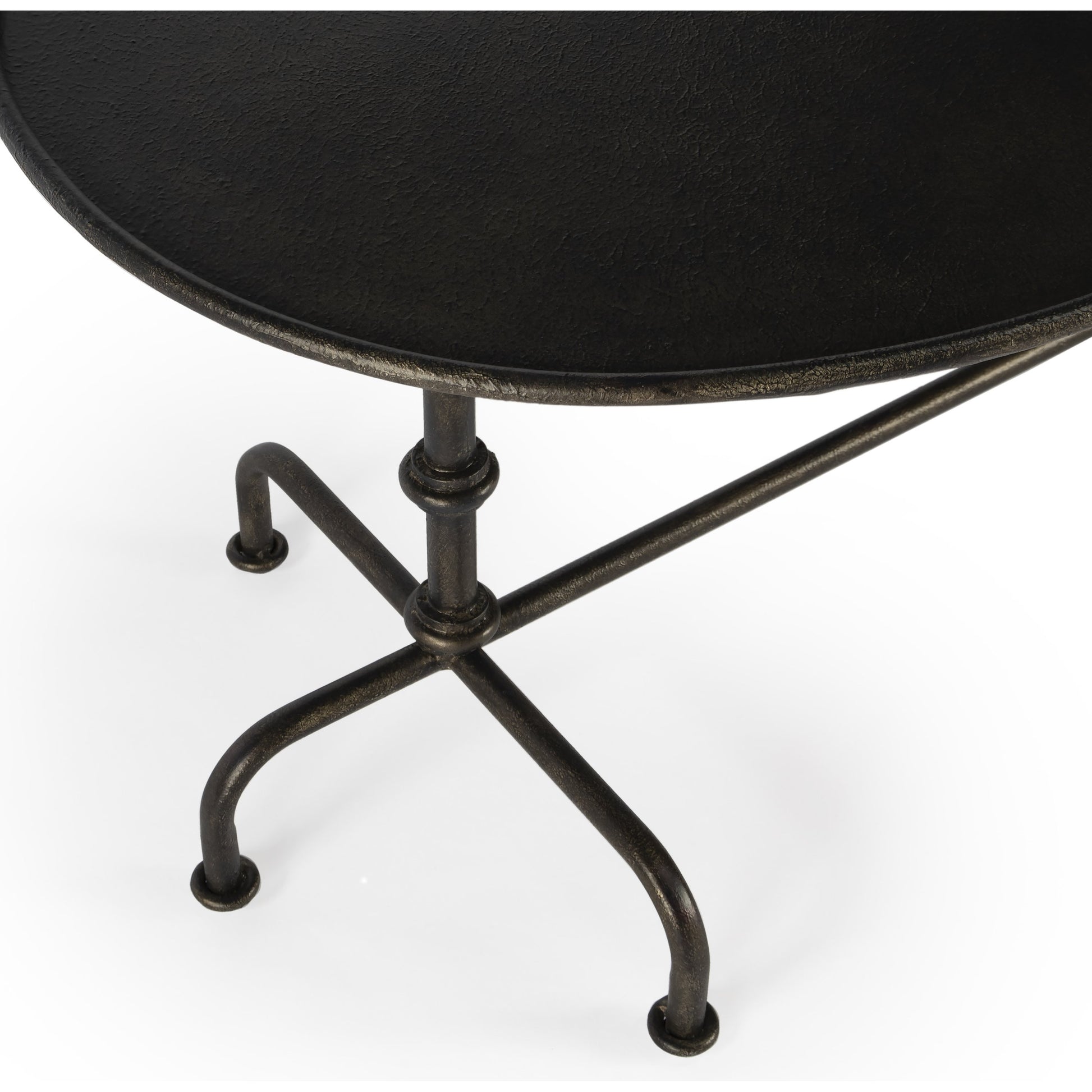 Kira Metal Cocktail Table by Butler Specialty Company in oil rubbed bronze and bronze. Made from steel, aluminum in a modern style.