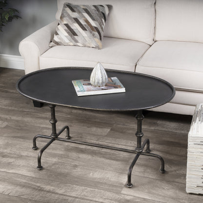 Kira Metal Cocktail Table by Butler Specialty Company in oil rubbed bronze and bronze. Made from steel, aluminum in a modern style.
