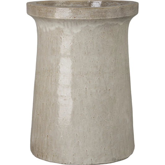 Plateau Indoor/Outdoor Planter by Emissary in gray and glossy glaze. Made from ceramic in a unique style.