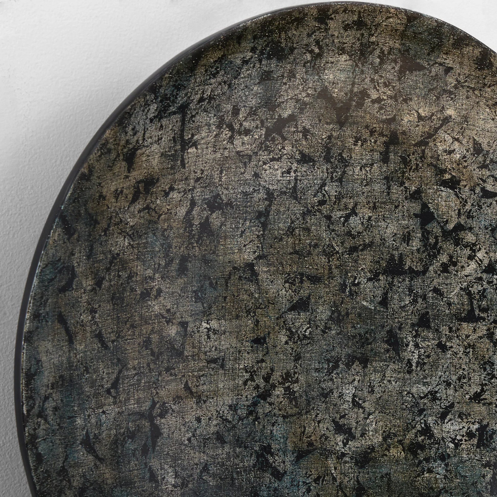 Lunar Wall Decor by Cyan Design in silver, blue, black. Made from spun bamboo, mdf in a modern style.