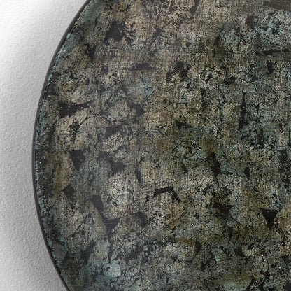 Lunar Wall Decor by Cyan Design in silver, blue, black. Made from spun bamboo, mdf in a modern style.