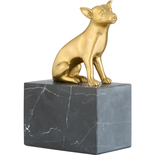 Lago Sculpture by Cyan Design. Made from cast brass, marble in a unique style.