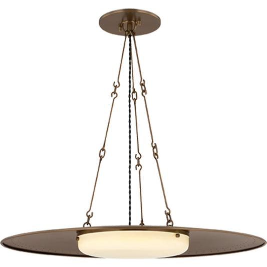 Anoka Pendant by Hudson Valley in historic bronze. Made from steel in a unique style.