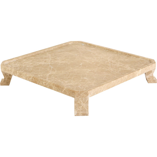 Modern Paw Square Tray by Cyan Design in emperador. Made from marble in a unique style.