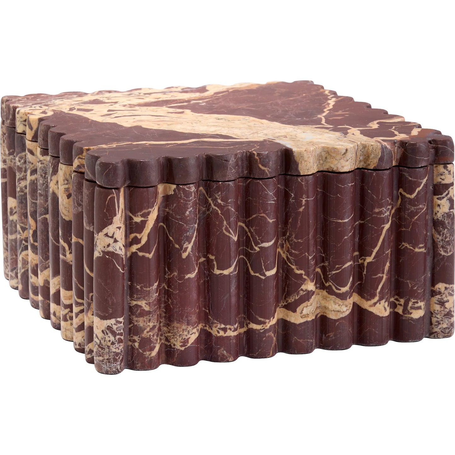 001 SI-2444927 | Primary Silo | Dorian Box by Cyan Design in cherry gold. Made from marble in a modern style.