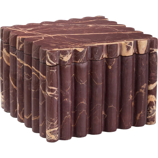 Dorian Box by Cyan Design in cherry gold. Made from marble in a unique style.