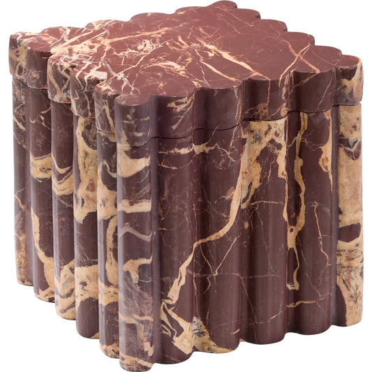 Dorian Box by Cyan Design in cherry gold. Made from marble in a unique style.