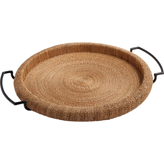 Montego Tray by Cyan Design in natural, matte black. Made from unique in a unique style.