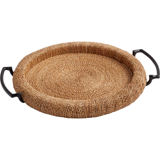 Montego Tray by Cyan Design in natural, matte black. Made from unique in a unique style.