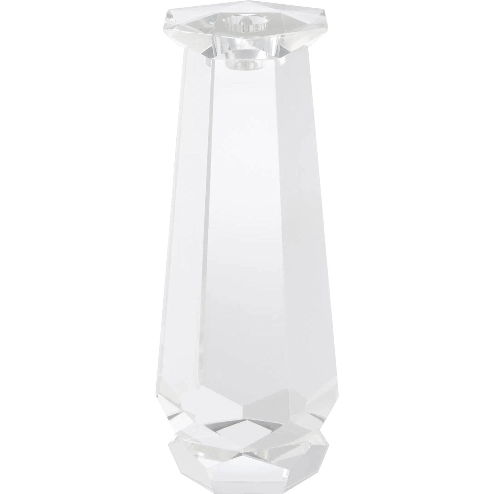 Faceted Candleholder by Cyan Design in clear. Made from crystal in a modern style.
