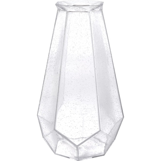Jager Vase by Cyan Design in clear. Made from seeded glass in a unique style.