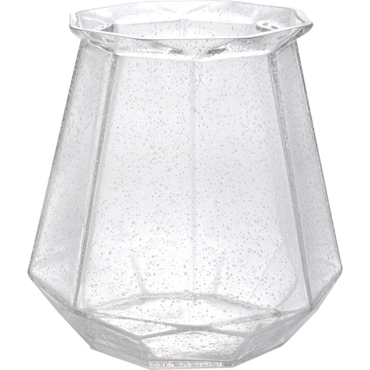 Jager Vase by Cyan Design in clear. Made from seeded glass in a unique style.