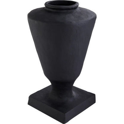 Sparta Urn by Cyan Design in black. Made from ecomix in a rustic style.