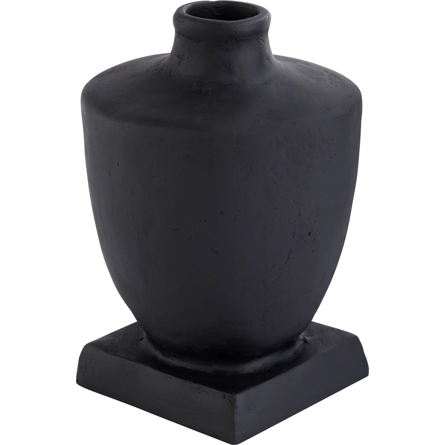 002 SI-2445037 | Primary Silo | Sparta Urn by Cyan Design in black. Made from ecomix in a rustic style.