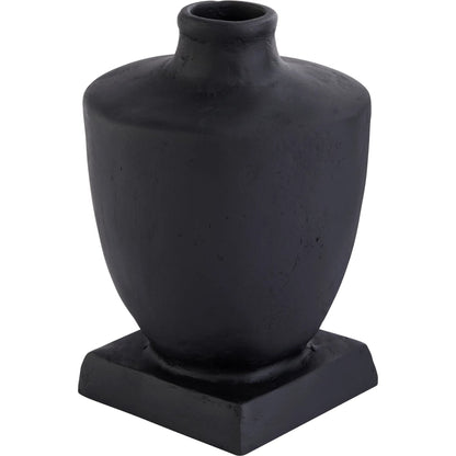 Sparta Urn by Cyan Design in black. Made from ecomix in a rustic style.
