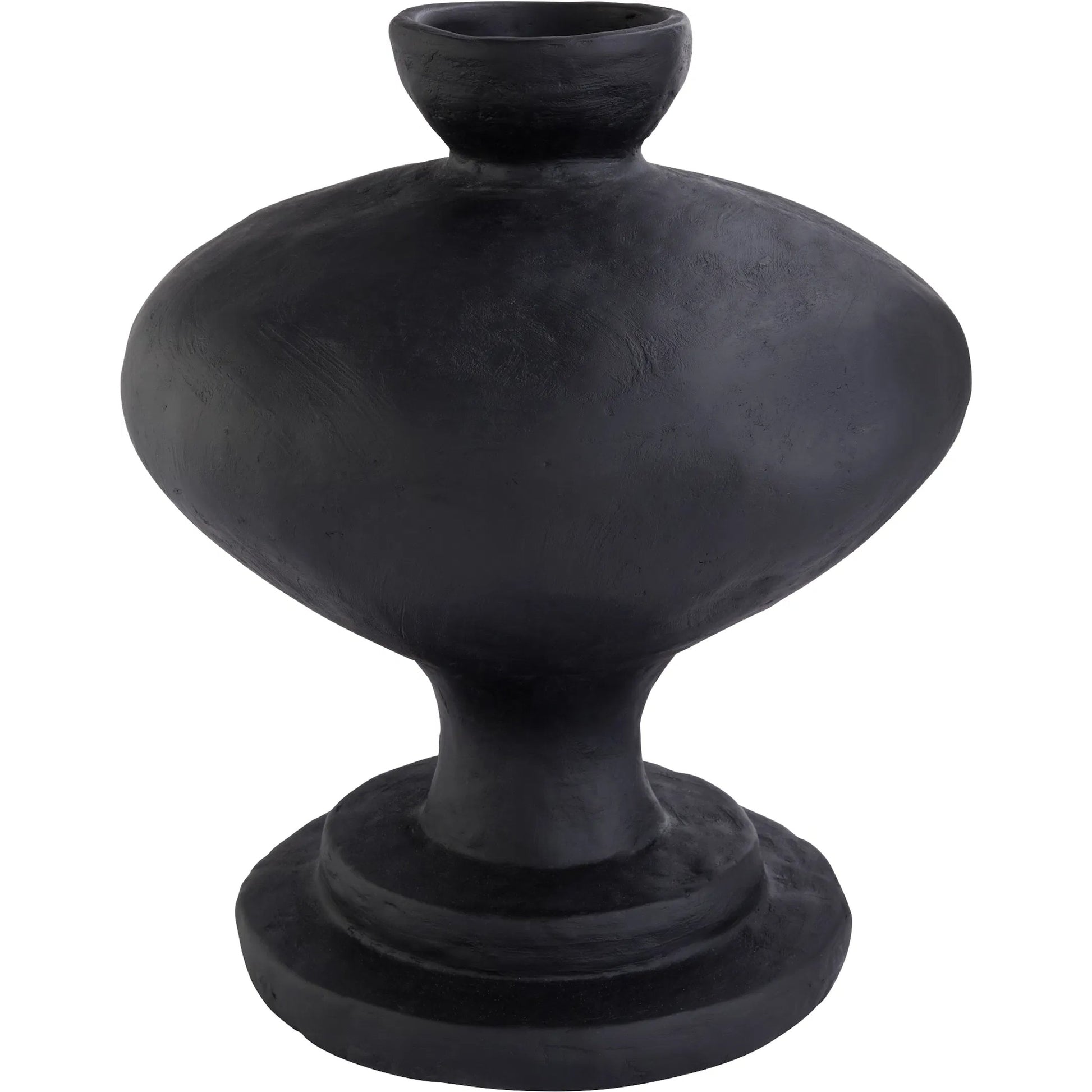 Sparta Vase by Cyan Design in black. Made from ecomix in a rustic style.